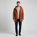 Abrigo con capucha para hombre