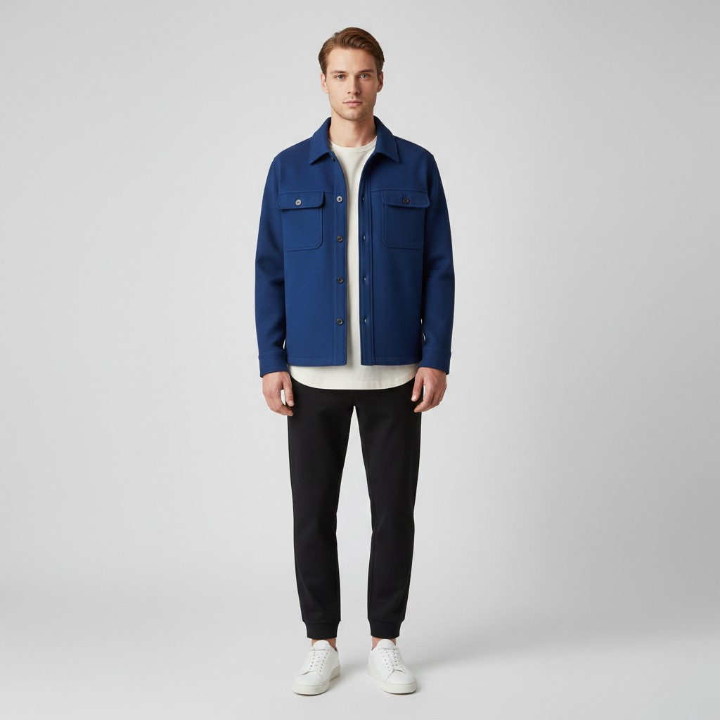 Chaqueta de líneas sencillas para hombre