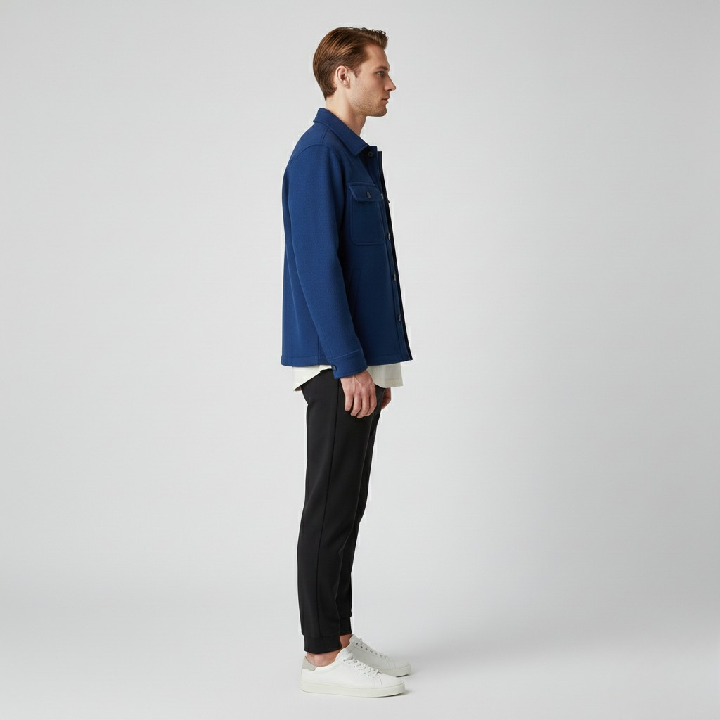 Chaqueta de líneas sencillas para hombre