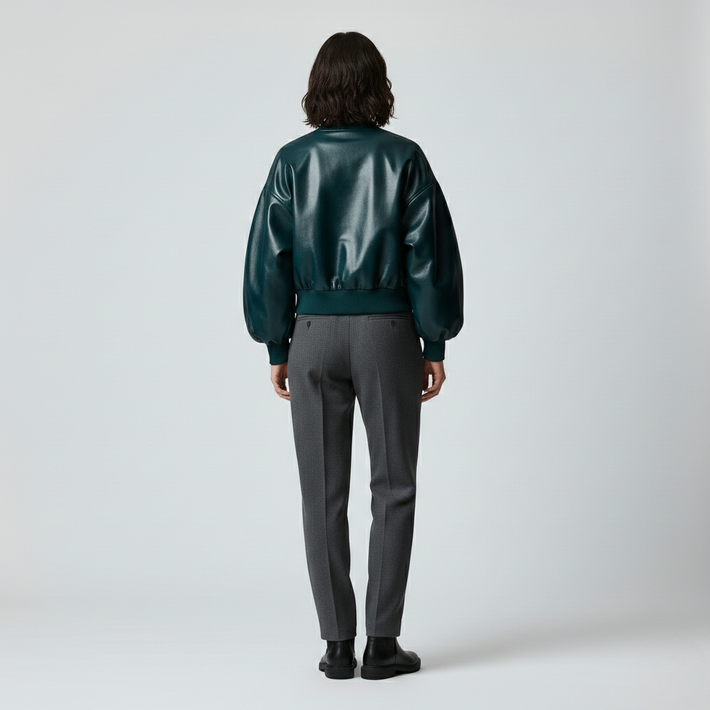 Chaqueta de líneas sencillas para mujer
