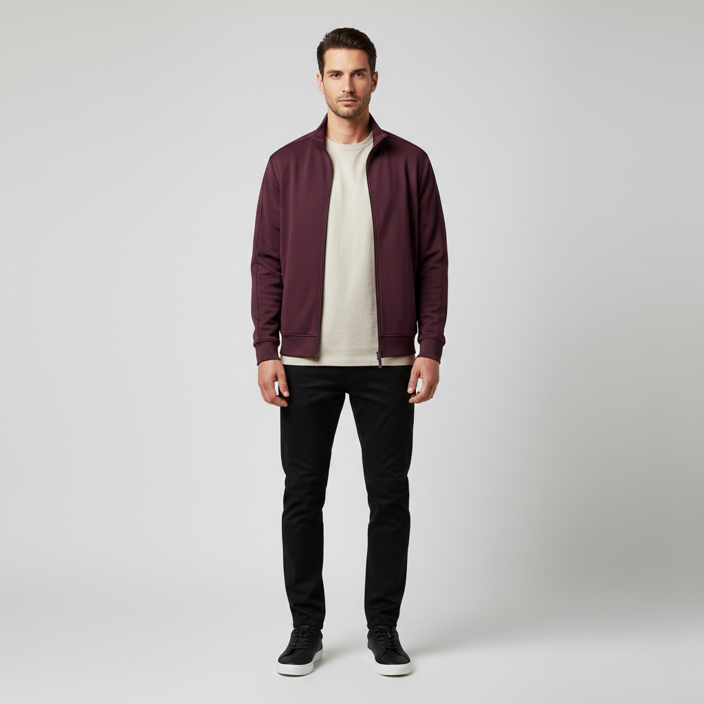 Chaqueta con cremallera para hombre