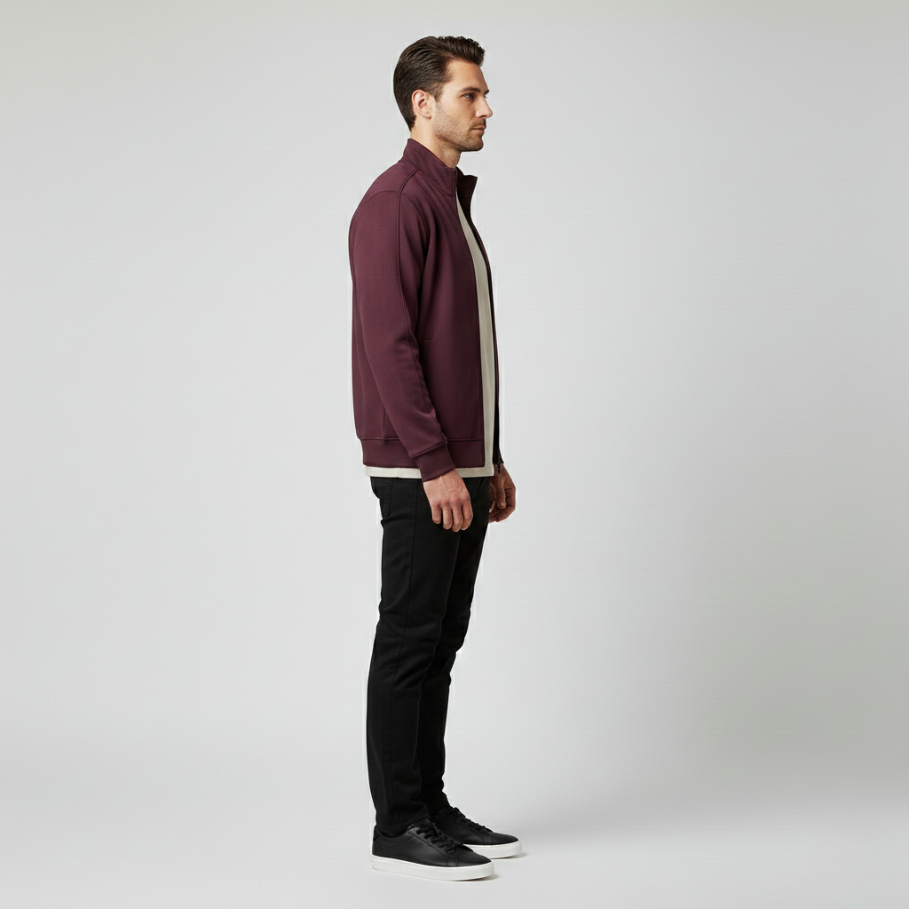 Chaqueta con cremallera para hombre