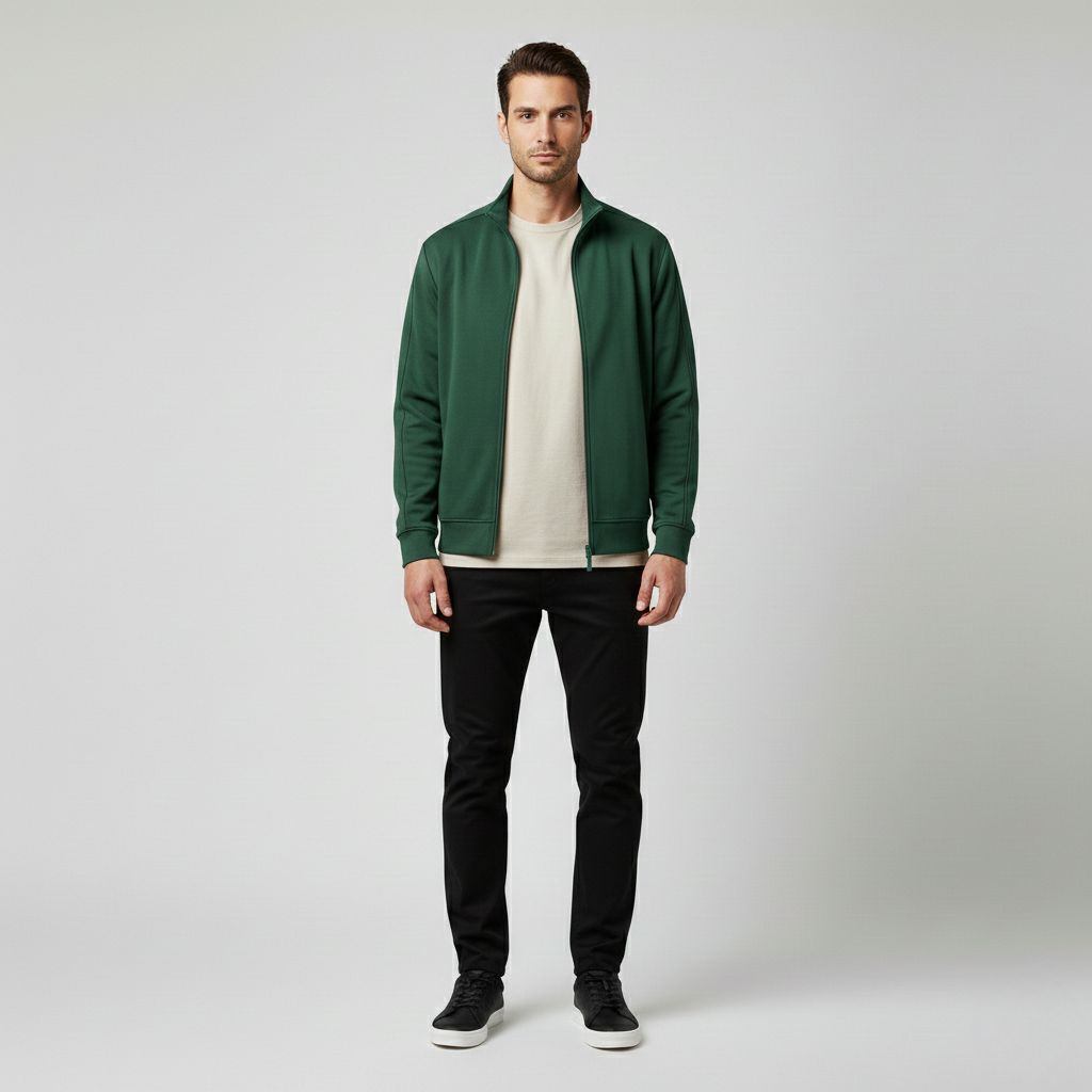 Chaqueta con cremallera para hombre