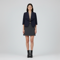 Chaqueta de corte corto de corte sastre para mujer