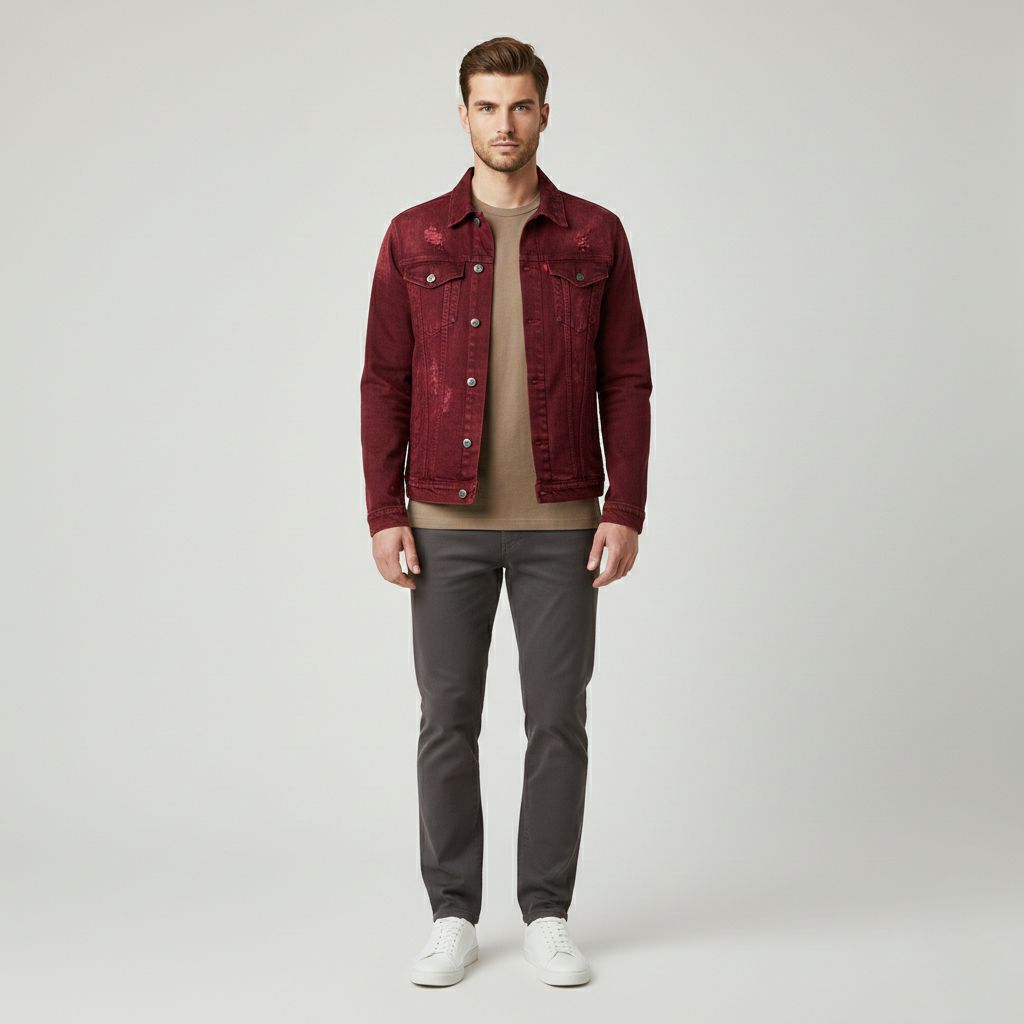 Chaqueta de líneas sencillas para hombre