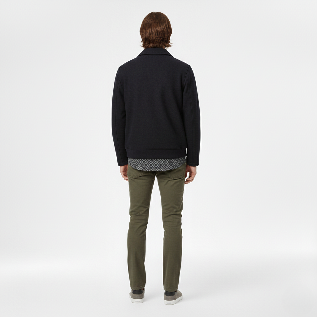Chaqueta con cremallera para hombre