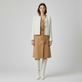 Chaqueta de corte corto con botones para mujer